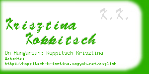 krisztina koppitsch business card